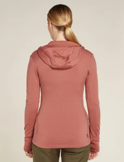 Icebreaker Women's Merino 260 Quantum Long Sleeve Zip Hoodie CedarWood Shop