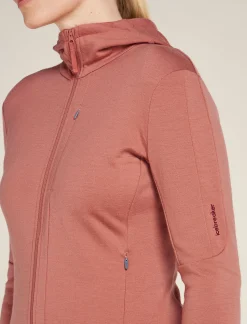 Icebreaker Women's Merino 260 Quantum Long Sleeve Zip Hoodie CedarWood Shop