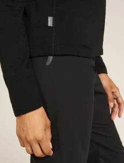 Icebreaker Women's Merino 360 Realfleece™ Elemental Long Sleeve Half Zip Jacket Black Flash Sale