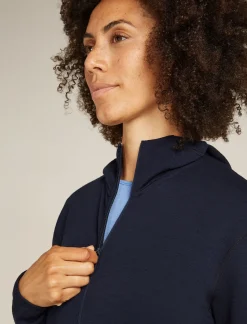 Women's Merino 360 Realfleece™ Elemental Long Sleeve Zip Hoodie-Icebreaker Discount