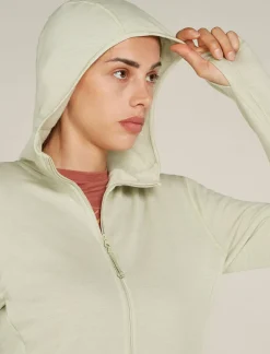 Women's Merino 360 Realfleece™ Elemental Long Sleeve Zip Hoodie-Icebreaker Best