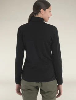 Icebreaker Women's Merino 560 Realfleece™ Elemental Long Sleeve Zip Black Sale