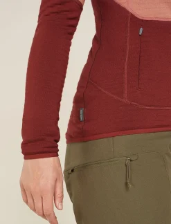 Women's Merino 400 RealFleece™ Descender Long Sleeve Zip Jacket-Icebreaker