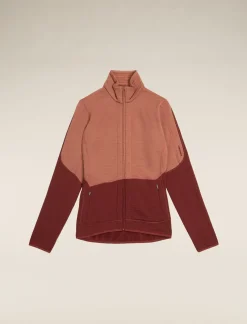 Women's Merino 400 RealFleece™ Descender Long Sleeve Zip Jacket-Icebreaker