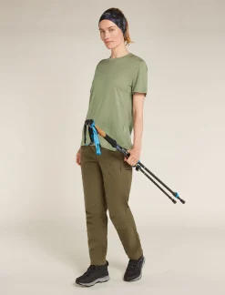 Icebreaker Women's Merino 150 Tech Lite Short Sleeve Relaxed T-Shirt Lichen Sale