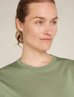 Icebreaker Women's Merino 150 Tech Lite Short Sleeve Relaxed T-Shirt Lichen Sale