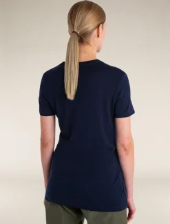 Icebreaker Women's Merino 150 Tech Lite Short Sleeve T-Shirt MidnightNavy New