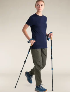 Icebreaker Women's Merino 150 Tech Lite Short Sleeve T-Shirt MidnightNavy New