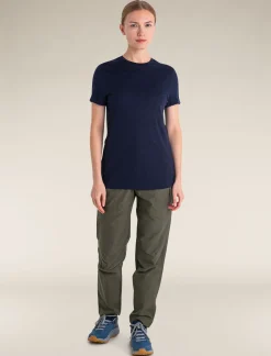 Icebreaker Women's Merino 150 Tech Lite Short Sleeve T-Shirt MidnightNavy New