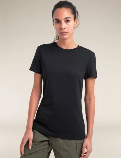 Icebreaker Women's Merino 150 Tech Lite Short Sleeve T-Shirt Black Best Sale