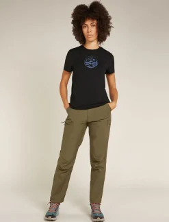 Women's Merino 150 Tech Lite Short Sleeve T-Shirt Camping Circle-Icebreaker Best