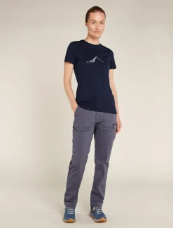 Icebreaker Women's Merino 150 Tech Lite Short Sleeve T-Shirt Southern Constellation MidnightNavy Cheap