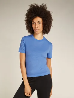 Icebreaker Women's Merino 150 Tech Lite Short Sleeve Crop T-Shirt Baja Store