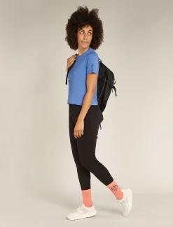 Icebreaker Women's Merino 150 Tech Lite Short Sleeve Crop T-Shirt Baja Store