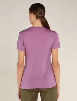 Icebreaker Women's Merino 150 Tech Lite Short Sleeve T-Shirt Deco Flash Sale
