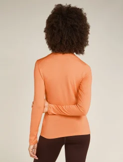 Icebreaker Women's Merino 260 Tech Long Sleeve Crew Neck Thermal Top Feldspar Best Sale
