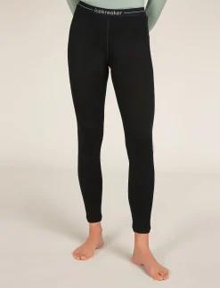Icebreaker Women's Merino 260 Tech Thermal Leggings Black Best