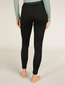 Icebreaker Women's Merino 260 Tech Thermal Leggings Black Best