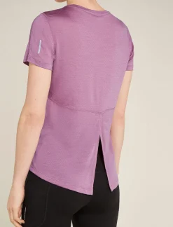 Women's Merino Blend 125 Cool-Lite™ Speed Short Sleeve Slit Back T-Shirt-Icebreaker