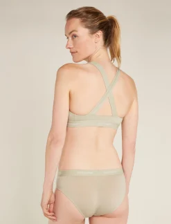 Icebreaker Women's Merino Blend 125 Cool-Lite™ Sprite Racerback Bra Ashen Clearance