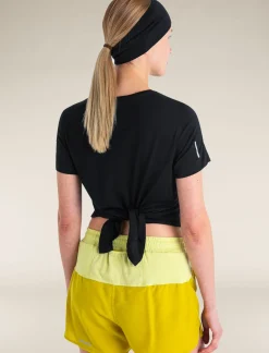 Women's Merino Blend 125 Cool-Lite™ Speed Short Sleeve Slit Back T-Shirt-Icebreaker Clearance