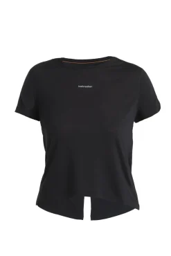 Women's Merino Blend 125 Cool-Lite™ Speed Short Sleeve Slit Back T-Shirt-Icebreaker Clearance