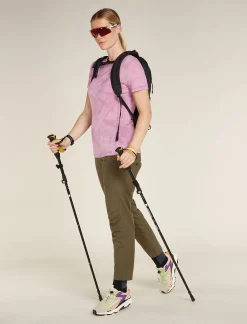 Icebreaker Women's Merino Blend 125 Cool-Lite™ Sphere Short Sleeve T-Shirt Cloud Dye Deco Hot