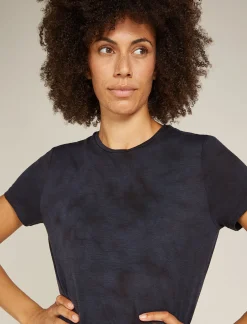 Icebreaker Women's Merino Blend 125 Cool-Lite™ Sphere Short Sleeve T-Shirt Cloud Dye Graphite/Black Discount