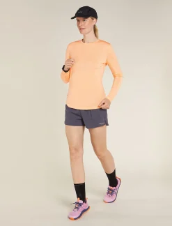 Icebreaker Women's Merino Blend 125 Cool-Lite™ Sphere Long Sleeve T-Shirt Sunstone Outlet
