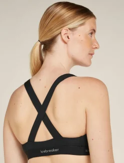 Icebreaker Women's Merino Blend 125 Cool-Lite™ Sprite Racerback Bra Black Cheap