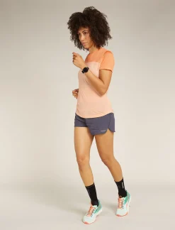 Icebreaker Women's Merino Blend 125 Cool-Lite™ Sphere Short Sleeve T-Shirt Colour Block Sunstone/Feldspar Clearance