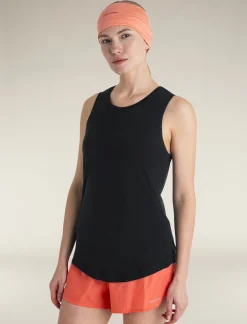 Icebreaker Women's Merino Blend 125 Cool-Lite™ Sphere Tank Black Hot