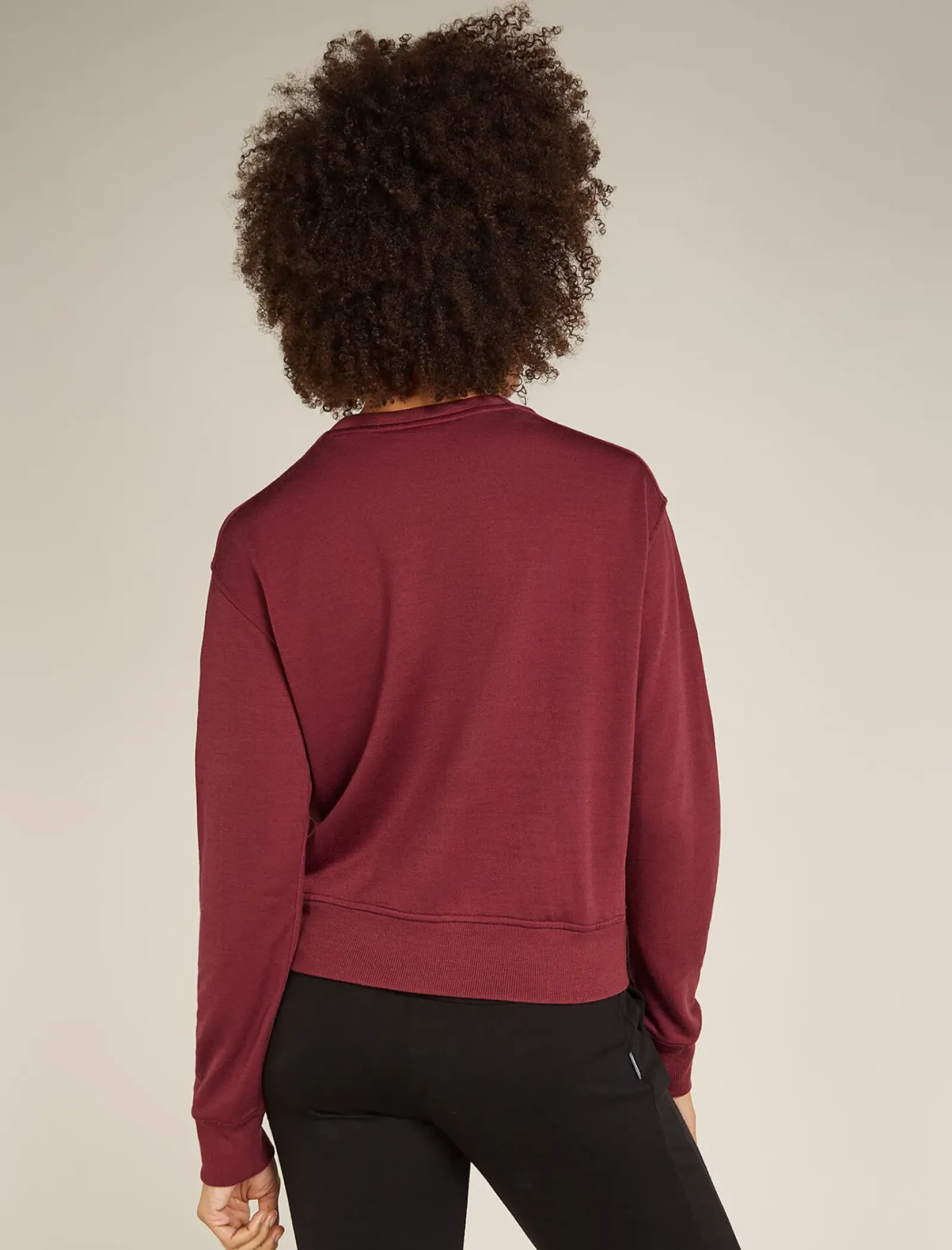 Women's Merino Blend 200 Crush Long Sleeve Sweatshirt-Icebreaker Sale