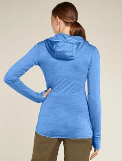 Icebreaker Women's Merino Blend 200 Realfleece™ Descender Long Sleeve Zip Hoodie Baja Cheap