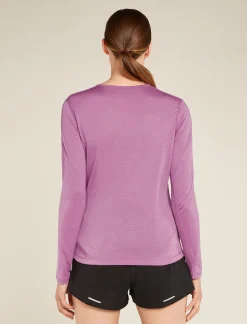 Icebreaker Women's Merino Blend 125 ZoneKnit™ Energy Wind Long Sleeve T-Shirt Deco Best
