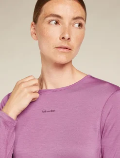 Icebreaker Women's Merino Blend 125 ZoneKnit™ Energy Wind Long Sleeve T-Shirt Deco Best