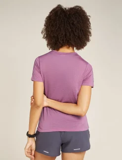 Icebreaker Women's Merino Blend 125 ZoneKnit™ Energy Wind Short Sleeve T-Shirt Deco Fashion