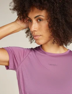 Icebreaker Women's Merino Blend 125 ZoneKnit™ Energy Wind Short Sleeve T-Shirt Deco Fashion