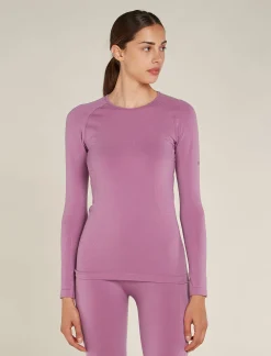 Icebreaker Women's Merino Blend 260 ZoneKnit™ Seamless Long Sleeve Crewe Thermal Top Deco Cheap