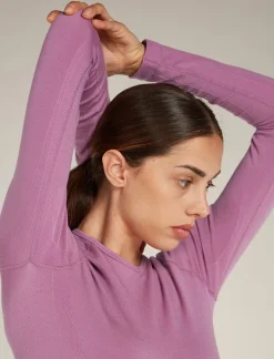 Women's Merino Blend 260 ZoneKnit™ Seamless Long Sleeve Crewe Thermal Top-Icebreaker Clearance