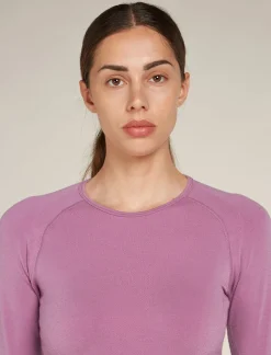 Women's Merino Blend 260 ZoneKnit™ Seamless Long Sleeve Crewe Thermal Top-Icebreaker Clearance