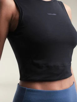 Women's Merino Blend 125 ZoneKnit™ Energy Wind Cropped Bra-Tank-Icebreaker Sale