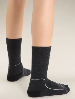 Icebreaker Women's Merino Hike+ Heavy Crew Socks JetHeather Fashion