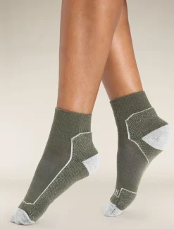 Icebreaker Women's Merino Hike+ Light Mini Socks Loden/BlizzardHeather Cheap