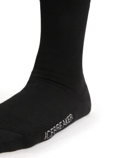 Icebreaker Women's Merino Lifestyle Light Crew Socks Black Fashion