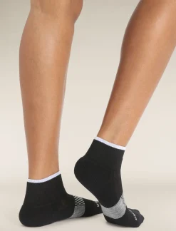 Icebreaker Women's Merino Multisport Light Mini Socks Black/Snow Fashion