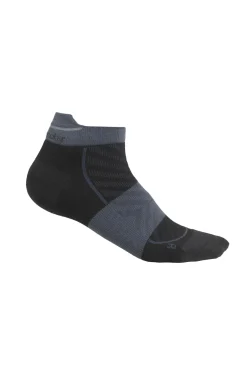 Icebreaker Women's Merino Run+ Ultralight Micro Socks Black/Graphite Fashion