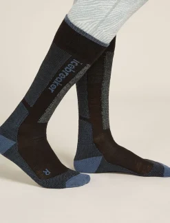 Women's Merino Ski+ Light Over The Calf Socks-Icebreaker Best