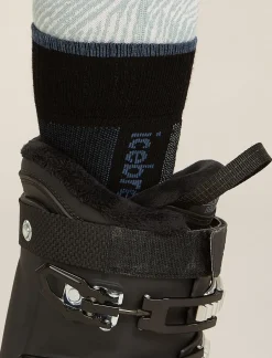 Women's Merino Ski+ Light Over The Calf Socks-Icebreaker Best