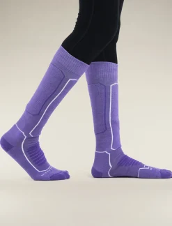 Icebreaker Women's Merino Ski+ Medium Over the Calf Socks Magic/Snow Fashion